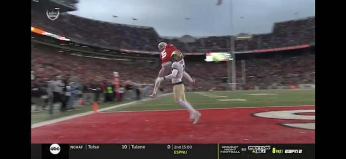 Garrett Wilson TD Catch Screengrab